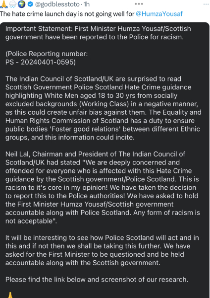 JKR exposing Scottish hate crime laws for what they are