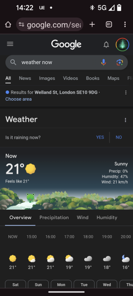 So this warm sunny weekend that was predicted.