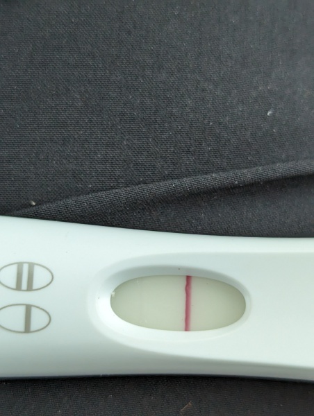 9 dpo, faint positive..... Butt?
