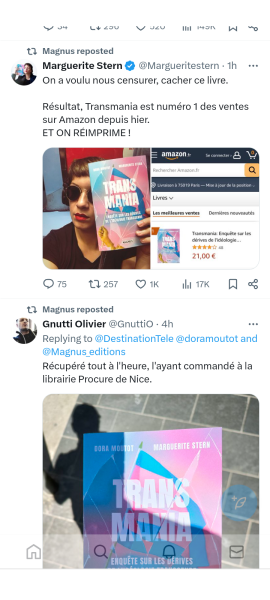 City of Paris bans posters advertising " Transmania" book criticising transgender ideology. Backfires as book now best seller and controversy being covered in MSM.