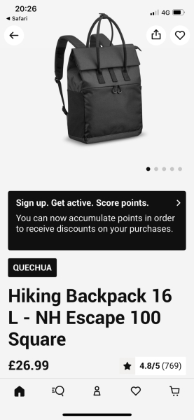 Please recommend me a backpack (mid price)