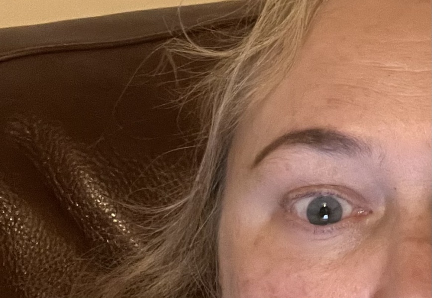 blue or grey eye's??