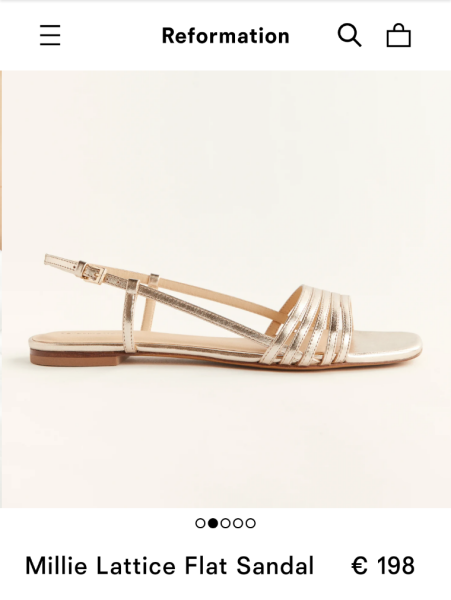 Gold flats for night out