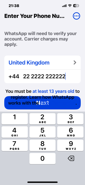 WhatsApp help