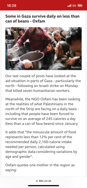 Catastrophic hunger - 40% of Gaza's population at risk of famine