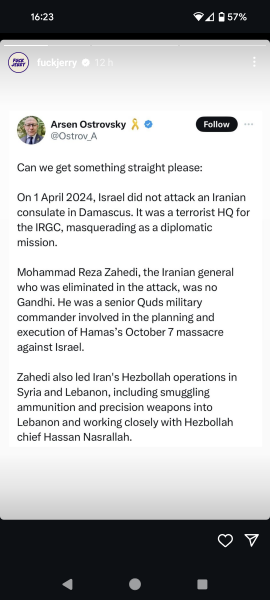 Israel supporting counter marches in London - about time