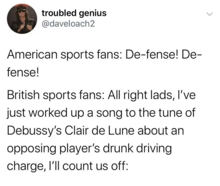What's your favourite football chant?