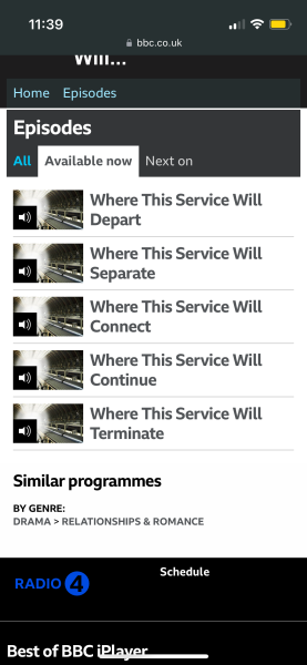 Lovely "Where This Service Will Depart" romantic comedy. Any recommendations please?