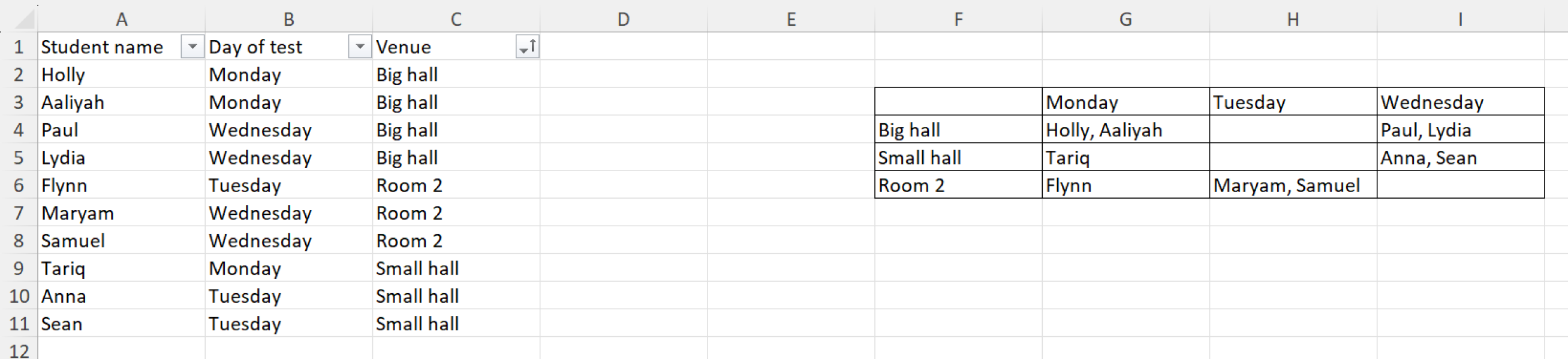 Help with excel please