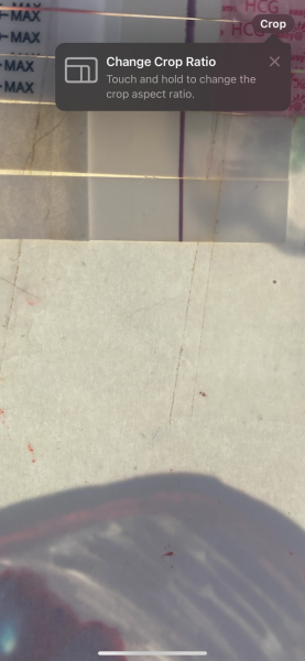 Faint positive?