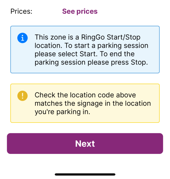 Parking app reserves huge sums for 7 days