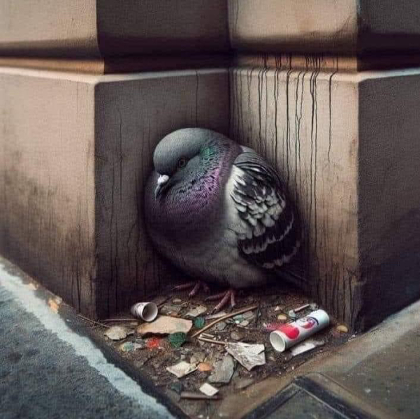 To hate pigeons with every bone in my body?