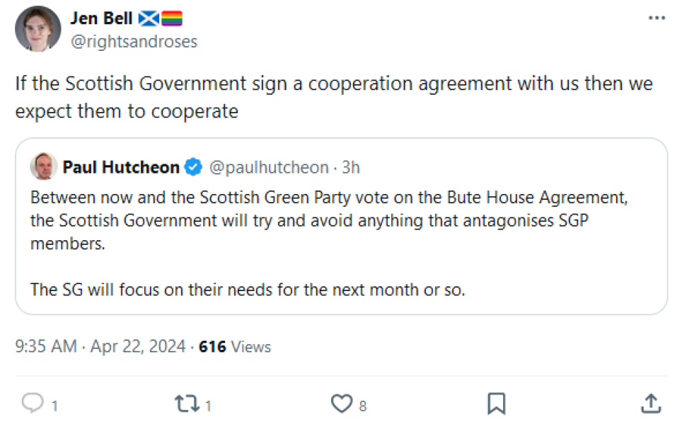 Radio4 "Today" prog 22 April: Patrick Harvie (Scottish Greens)