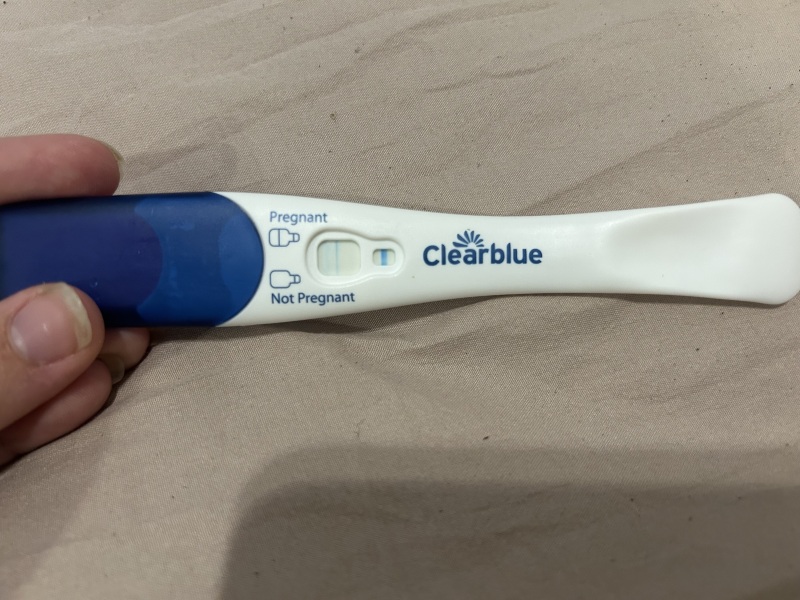 Clear blue test. Evap line or positive