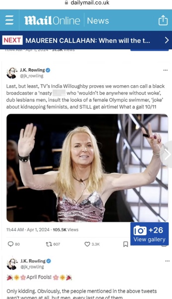 JKR exposing Scottish hate crime laws for what they are