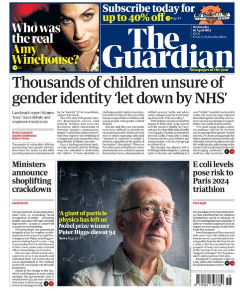 Cass review - out on Wednesday