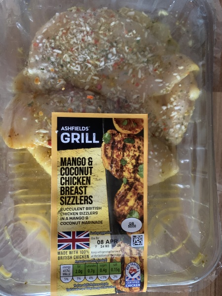 What goes with mango and coconut chicken?