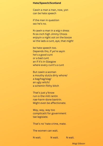 JKR exposing Scottish hate crime laws for what they are