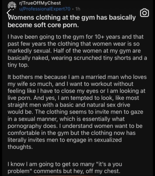 Clothing in the gym