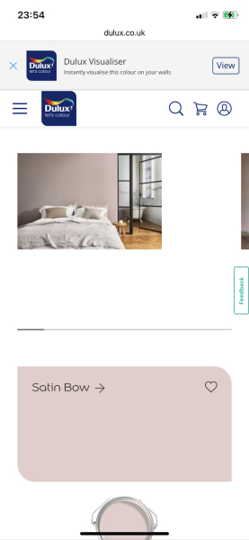 Extremely pale pink paint