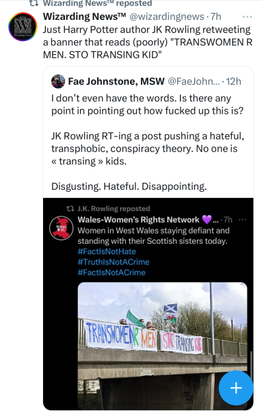 JKR exposing Scottish hate crime laws for what they are