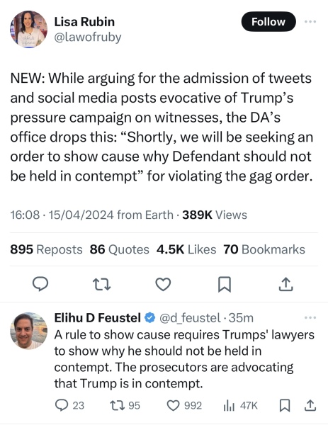 Trump gets gagged, McCarthy gets booted.  What's next in Trumpworld?