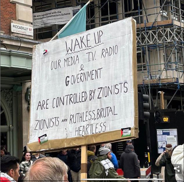 Israel supporting counter marches in London - about time