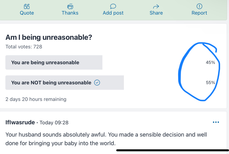 C Section disappointment and DH