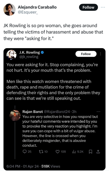 JKR exposing Scottish hate crime laws for what they are