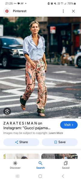 Do we like the pj style trouser trend ?