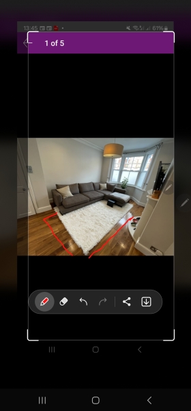 Sofa and rug too big?