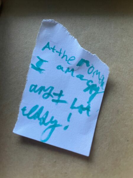 What does this note say?