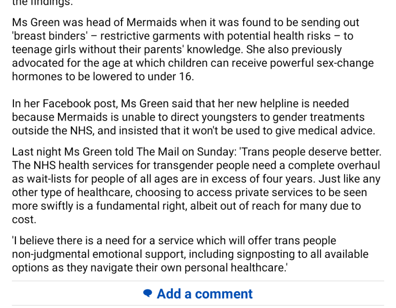 Susie Green is launching a new trans Helpline