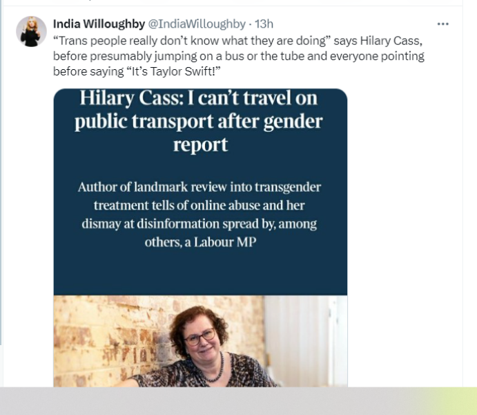 Hilary Cass Interview in the Times