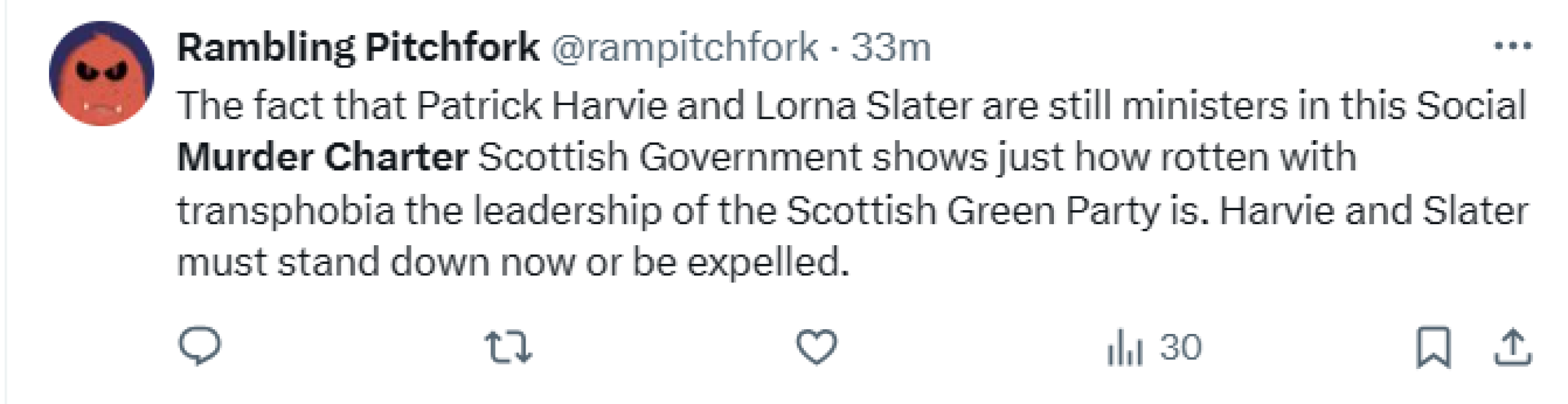 The Scottish Greens are revolting