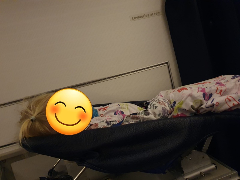 Toddler seats on long haul flight