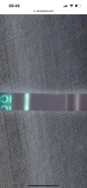 Line eye or faint positive?