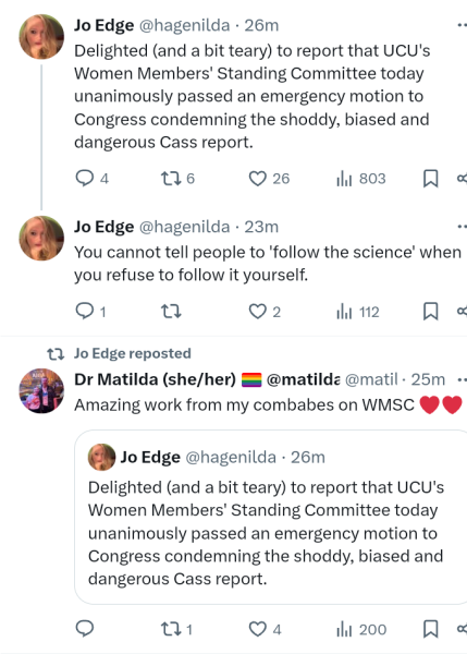 Another tribunal (UCU this time)