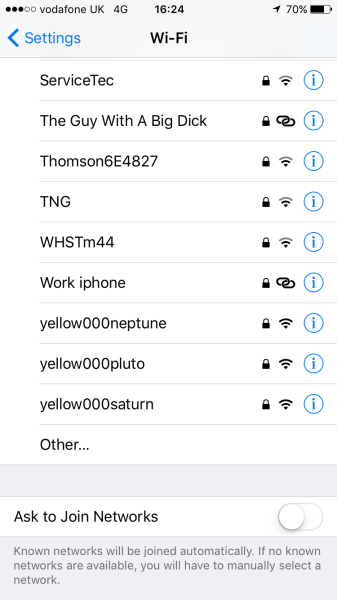 Do you have any funny/unusual WiFi names round your way???