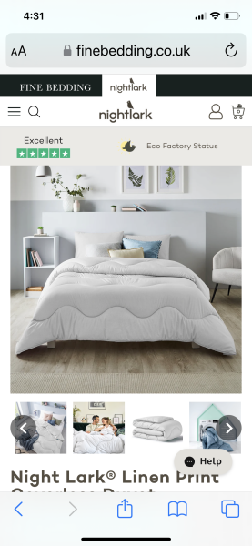 I've just bought myself a coverless duvet!!