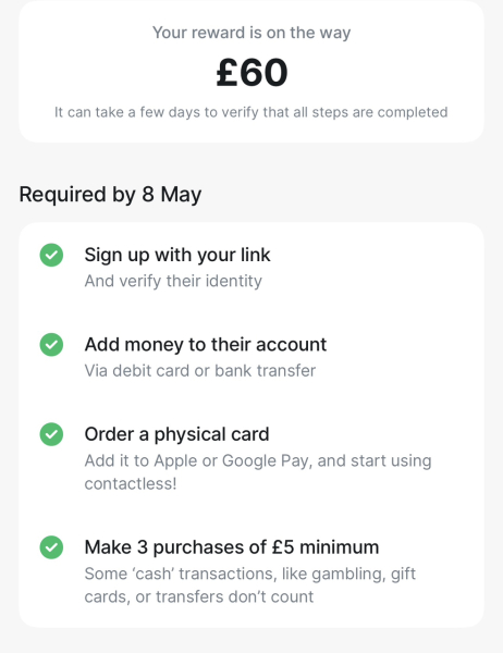Revolut bank friend referral reward