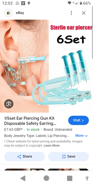 Earrings for DD - gun or professional piercing, what's better and why?