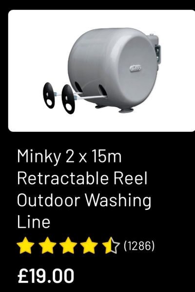 How big rotary washing line do I need?