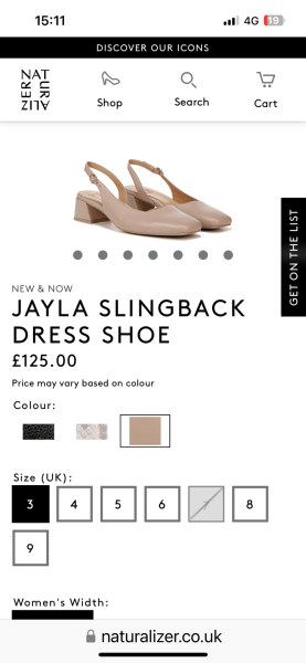 I'm looking for a pair of shoes, but can't find quite the right ones ...