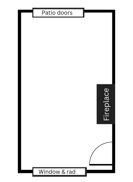 What to with a 19ft blank living room wall