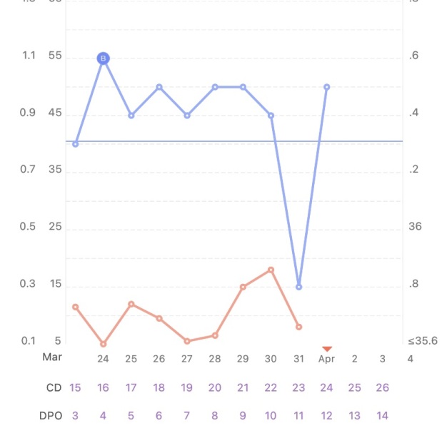 HELP!! What does this BBT chart say to you?
