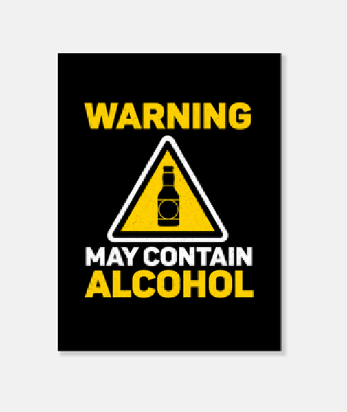Alcohol in pudding not clearly displayed