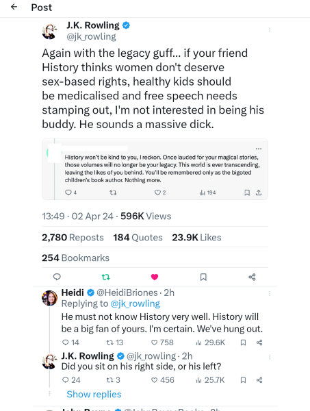 JKR exposing Scottish hate crime laws for what they are