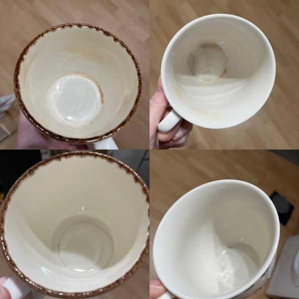 how do you get stains out of tea cups?