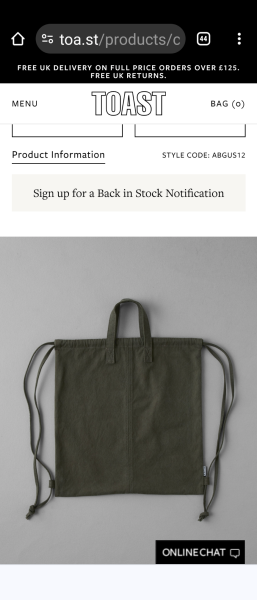 Bag search, help required